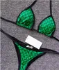 Sexy zweiteiliger Bikini für Frauen, Badeanzug, G-Buchstaben, modische Perspektive, Designer-Bademode