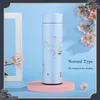 Bouteilles d'eau Style chinois Thermo bouteille tasse affichage intelligent de la température portable chaleur tenir flacon à vide pour Thermos tasse tasses 500ML 221119