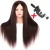 Kvinnlig mannequin Träning 80-85% verklig hårstyling huvud dummy docka manikin huvuden för frisör frisyrer