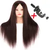 Female Mannequin Training Head 80-85% Real Hair Styling Head Dummy Doll Manikin Heads For Hairdressers Hairstyles