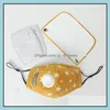 Designer maskers 2 in 1 kinderen gezicht masker oogschild adem vae en pm2.5 filters wasbare herbruikbare kinderen katoenmaskers beschermend desi dhoht