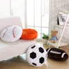 Pillow Excellent Lovely Baseball Rubby Shape Throw Washable Plush Exquisite Workmanship For Taking Pos