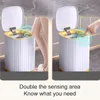 Waste Bins Smart Sensor Garbage Kitchen Bathroom Toilet Trash Can Automatic Induction Waterproof with Lid 1015L 221119