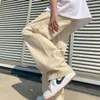 Men's Pants ZCSMLL M-5XL Cargo Men Fashion 3 Colors Casual Wide Leg Streetwear Loose Hip Hop Straight Mens Trousers