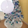 Dekoracje świąteczne białe drzewo spódnica pluszowa świąteczna dywan wesoły ornament rok Navidad Home Decor Bt