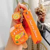 Keychains Creative quality cartoon watermelon peach ice cream grape orange cute sweet warm key ring adult car bag pendant keychain gift T220909