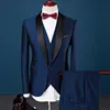 Costumes pour hommes Blazers Custom Made Dernière conception Beau mariage Slim Fit Groom Tuxedos Formal Wears Châle Revers Groomsman JacketPantsv 221121