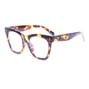 Óculos de sol Frames myopia coses mulheres sexy leopard square vintage transparente óculos de óculos de molduras prescrição de moda espetáculos 0 a - 6.0 T2201114