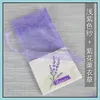 Sachet Bags Purple Cotton Organza Lavender Sachet Bag Diy Dried Flower Bags Wardrobe Modproof Gift Fragrance Drop Delivery Home Gard Dhzup