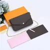 حقيبة مصمم Luxurys 3 قطع مجموعة حقائب نسائية حقيبة يد Crossbody PU محفظة Louiseity موضة Viutonity كتف سيدة حقيبة حمل محفظة Lvs