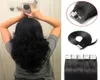 ELIBESS Double Drawn Raw Virgin Human Hair Tape in Hair Extensions 40pcs 100g Natural Color7230720