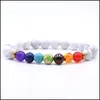 Mis de contas 7 Chakra Planet Gemstone Bread Bracelet MS.