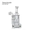 Groothandel 7,48 inch Retail Taurus Incycler Glass Dab Rig Water Pipe Hookah