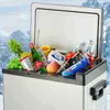 50L Araba Buzdolabı Buzdolabı Otomatik Kompresör Dondurucu 12V-24V Van RV Araç Evi Kullanım Piknik Kamp Taşınabilir Soğutucu H220510