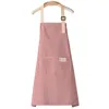 Grembiule da cucina unisex Grembiule da cucina regolabile Grembiuli a righe per adulti in lino di cotone con tasche Cuoco domestico Grembiuli per la pulizia della cottura BH7956 TQQ