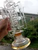 19 inç süper su bong nargile bahar tüp dab teçhizat kalın cam sigara boruları kadın 14mm eklem ile geri dönüştürücü