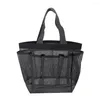 Sacs de rangement Gym Mesh Organisateur de bain Plage Douche Fourre-tout Sac à séchage rapide Camping Double poignées 7 poches Voyage pour dortoir de toilette