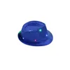 Feestmutsen feestmutsen heren flitsende light -up led fedora trilby pailletten fancy jurk dance hoed voor podium slijtage levering home tuin dhm4b