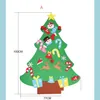 Kerstdecoraties 3 type vilt kerstboom diy decoraties muurpop raam xmas feestelijke benodigdheden drop levering home tuin par dhnhv