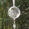 Juldekorationer 2st/pack diameter 8 cm liten storlek snidglas globe hem dekoration trädfestival hängande prydnad
