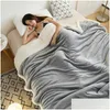 Blankets Double Thickening Lamb Cashmere Blanket Sofa Winter Super Warm Cozy Throw Blankets For Office Siesta Aircondition Bedspread Dhfjb