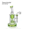 Groothandel 7,48 inch Retail Taurus Incycler Glass Dab Rig Water Pipe Hookah