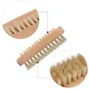 Double Sided Beechwood Nail Brush Foot Dead Skin Grinding Scrubbing Tools Nail Art Accessories Cleaning Brushs Manicure Supplies
