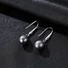 Neue Mode Zarte Süßwasser Perle s925 Silber Baumeln Ohrringe Frauen Schmuck Koreanischen Stil Dame Ohrbügel Ohrring Zubehör Geschenk