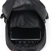 Oxford sac à dos pour hommes ordinateur portable voyage d'affaires sac à dos refroidisseur unisexe mode couleur noire