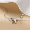 Bracelets de cheville 2022 S925 argent Sterling cuivre pièce de monnaie cloche cheville femme Chic fée ancien vent Sen département tempérament chaîne de cheville