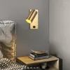 Wall Lamps Modern Led Gold Black Lamp Fixture Lights For Living Room Bedroom Adjustable Spotlight Sconce Night Light Lustres
