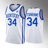 Niestandardowe koszulki do koszykówki Kentucky Wildcats Grant Darbyshire 2022-23 Elite College Basketball Jersey Jacob Toppin Oscar Tshiebwe Sahvir Whee