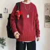 Pulls pour hommes mode coréenne automne couleur unie laine Slim Fit Street Wear s vêtements pull tricoté pulls 221121