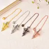 Decoratieve beeldjes metalen slinger Pendulos Radiestesia Pendulums voor wichelroeiden spiraal kegel antiek goud zilveren kleur piramidependule reiki