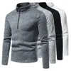 Pulls pour hommes 5 styles chauds à manches longues mode col montant fermeture éclair décontracté 221121