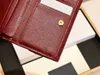 2022High quality most fashionable designer wallet Caviar grain cowhide cards and coins famous women wallets leather pursse card holder coin purse