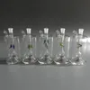 Mini Glass Oil Burner Bong smoking pipe hookahs inline matrix perc Thick Pyrex smoking water pipes LED light bongs with 10mm male oil bowl and hose
