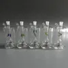 Mini-brûleur à mazout en verre Bong fumer pipe narguilés matrice en ligne perc Pipes à eau épaisses Pyrex fumer bongs lumière LED avec bol et tuyau d'huile mâle de 10 mm