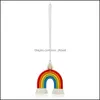 Nyhetsartiklar Handverk bomullsrep Weave Rainbow Hang Car Garden Home Decor Drop Delivery Dhnk3