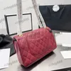 Cc Sacs Marque De Luxe Cross Body Femmes Classique Caviar Cf Veau Or Métal Matelasse Chaîne Épaule Pochette avec Pochette Ha