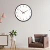 Zegary ścienne Silent Wll Clock Nordic Lrge Wooden Siez Second Ruch Decor Home Decor Retro Prosta minimalna minimalna liczba sklepów szkolnych CFE Office