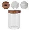 Bouteilles de stockage 3pcs récipient de cuisine grains de café en vrac thé noix sucre bocal en verre