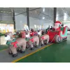 games & activities Inflatable Christmas Santa Claus for Decoration Recycling blow up Christmas Reindeer