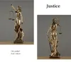 Greek Justice Goddess Zeus Statue Greek Fair Angels Resin Sculpture People Ornaments Desktop Office Home Decoration Crafts3221