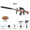 Silah Oyuncaklar Elektrikli M416 Jel Blaster Su Paintball Tabancası Otomatik Tüfek Çekim Oyuncaklar Tabanca CS Çocuklar için Açık Oyun Dövüş T221105