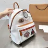 plecak bookbags designerskie torby damskie plecaki Moda Dopasowanie kolorów Duża pojemność Skórzana torebka na ramię 221111