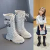 Boots Girls Winter Winter Fashion Show Princess Shoes Outdior Non Slip Boots Boots Size 27 37 L221121