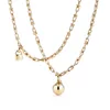 Luxury Fashion Choker Necklace Designer Jewelry Wedding Diamond 18K Gold Plated Platinum Letter pendants necklaces and bracelet se8517142