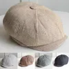 Berretti Estate Primavera Sottile Berretto retrò Traspirante Cappello da uomo Sboy Casual Berretto piatto ottagonale unisex