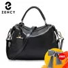 designer bag Zency Fashion Women Tote Bag Genuine Leather Handbags Female Boston Charm Messenger Crossbody Purse Luxury Shoulder Bags